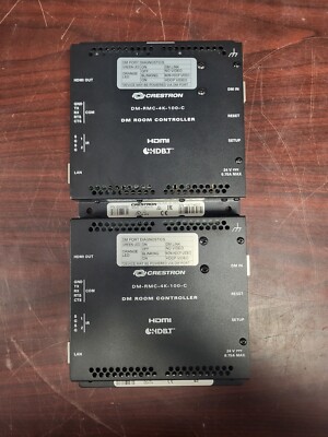 (Lot of 2) Crestron DM-RMC-4K-100-C DigitalMedia Receiver and Room Controller#73