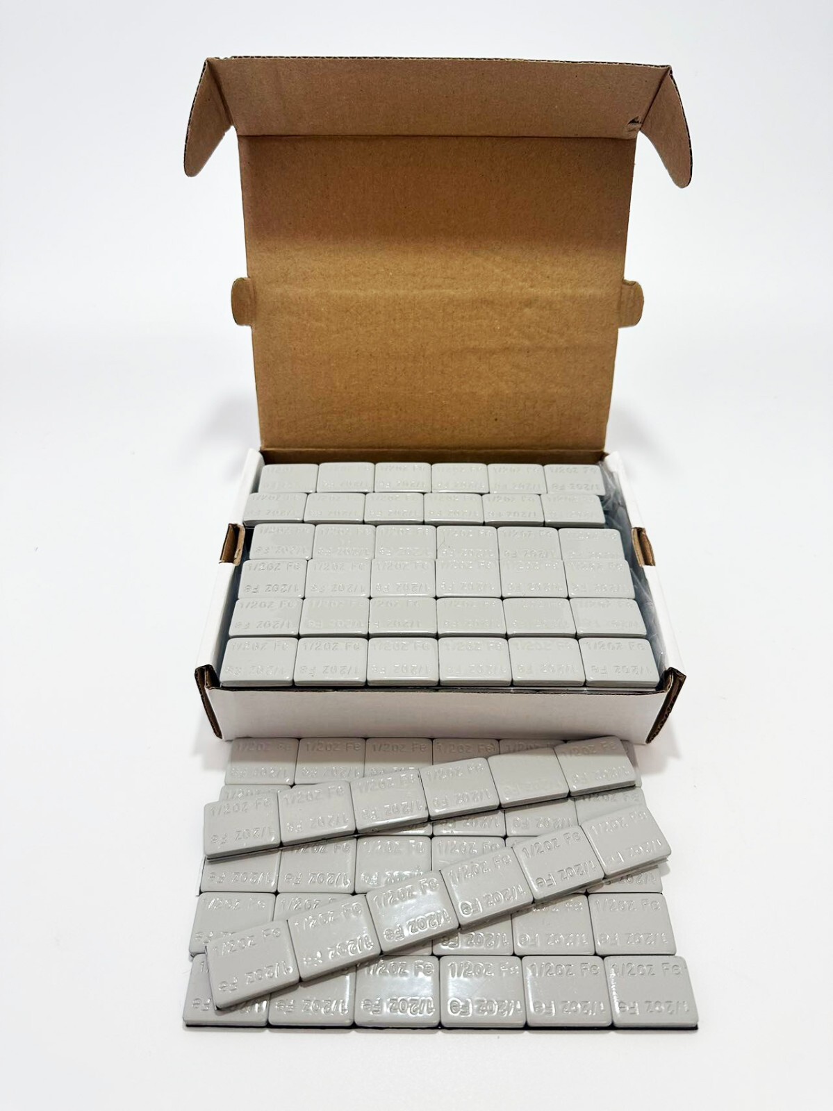 1728 Pcs 1/2oz Black & Gray Stick On Wheel Balance Weights Adhesive Tape 54 Lbs