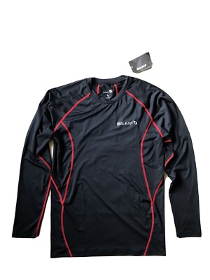 NEW Baleaf Black long Sleeve Men s Activewear Compression Top Size Medium