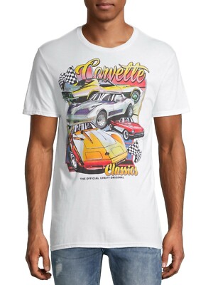 Chemistry Men's Short Sleeve Graphic T-Shirt Tee Classic Chevy Corvette
