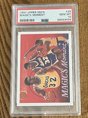PSA 10 GEM MINT BASKETBALL CARD 1991 UPPER DECK MAGIC'S