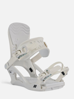 K2 Cassette Women's Snowboard Bindings White Sz Medium NEW