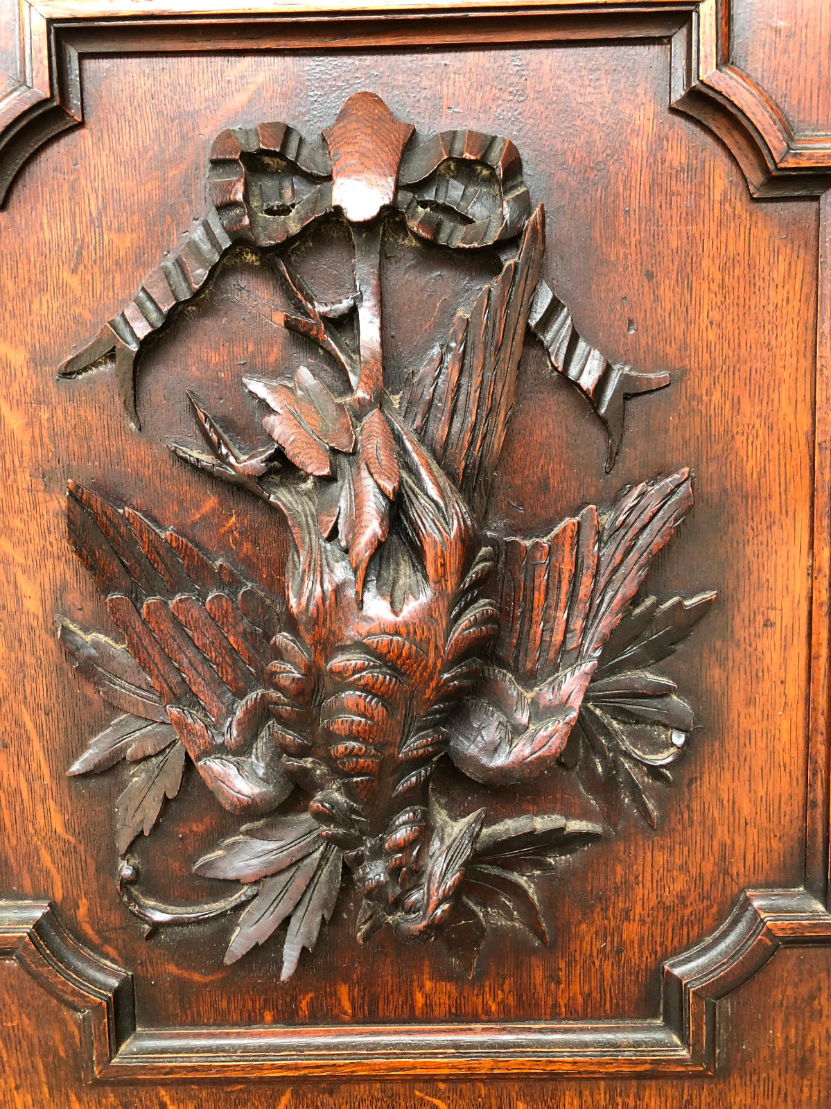 Excellent Antique French Hunt Server, Great Carvings, 19th Century