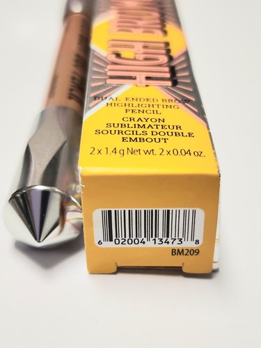 New Benefit High Brow Duo Pencil Rich Caramel/Warm Bronze Full Size 