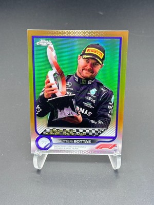 2022 Topps Chrome Formula 1 F1 Valtteri Bottas Gold and Purple Refractor#166 NAN