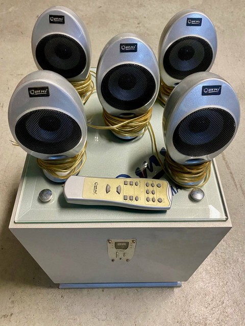 kef egg surround speakers