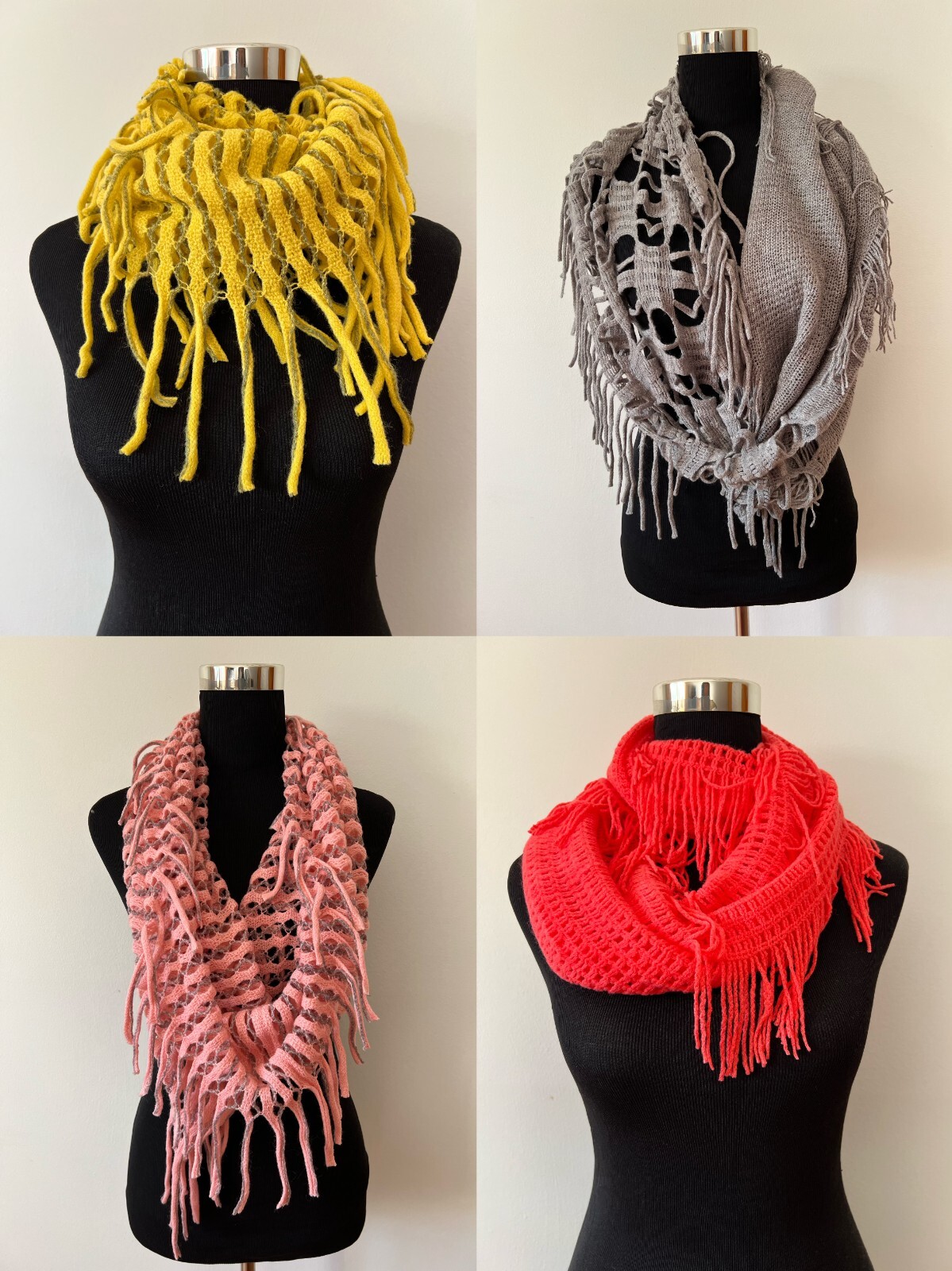 Lot of 20 pcs Mixed Color tassel Style Scarves | eBay