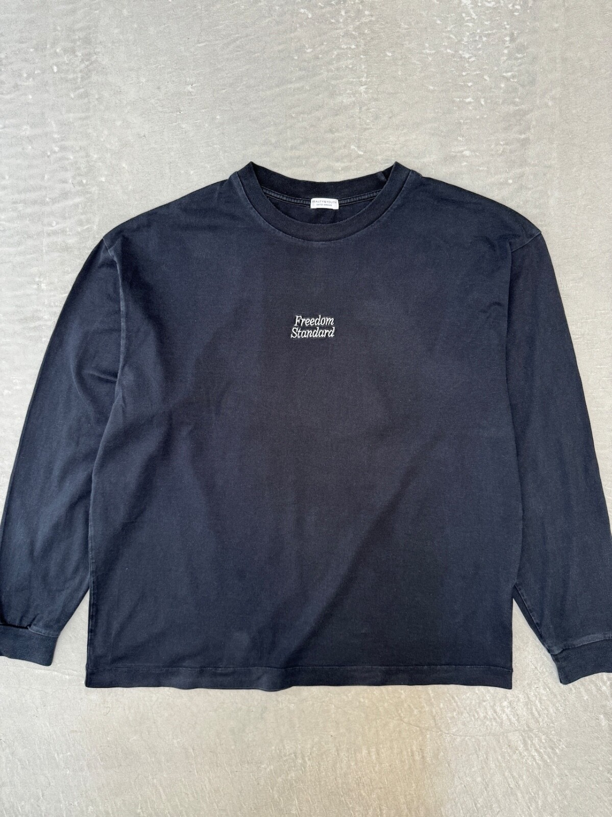 BEAUTY&amp;YOUTH UNITED ARROWS - ✴︎　PERVERZEUnder Color Long Tee UNITED ARROWS /BEAUTY&YOUTH /Long Sleeve/Border Tee/Navy