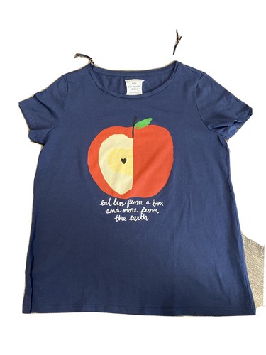 Esprit Tshirt DAMEN GR.L dunkelblau, Apfel, Druck, 22/115 Organic Cotton