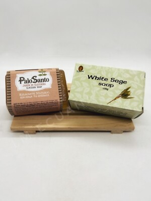 Set of 2 Soaps - Palo Santo Glycerin Soap & White Sage Soap