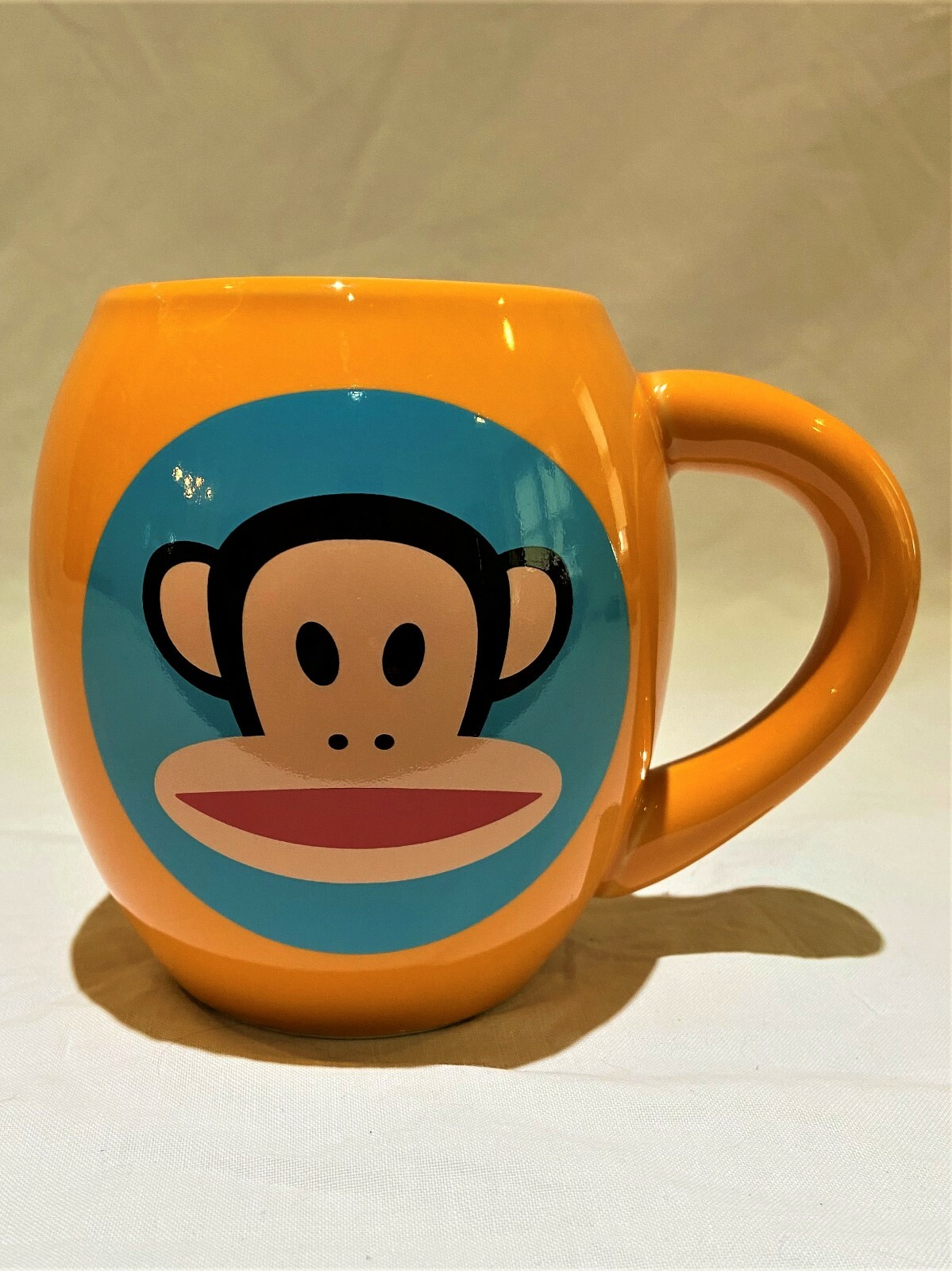 Paul Frank Sock Monkey Julius Collectible Mug 18 oz Orange 2014