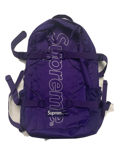 purple supreme backpack