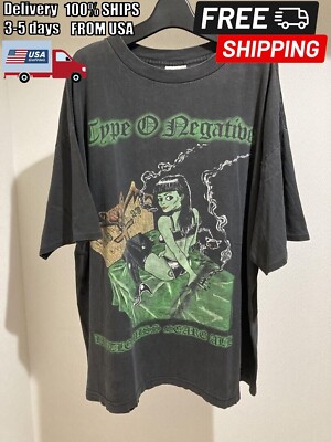 THE_BEST!!! Vintage Type 0 Negative Little Miss Scare All T shirt Basic Black