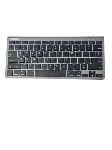 Slim Compact Gray With Black Keys Qwerty