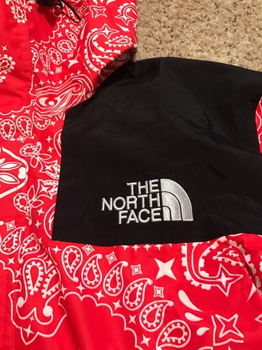 Supreme X The North Face Bandana Mountain Parka Jacket Red Size Extra Large
