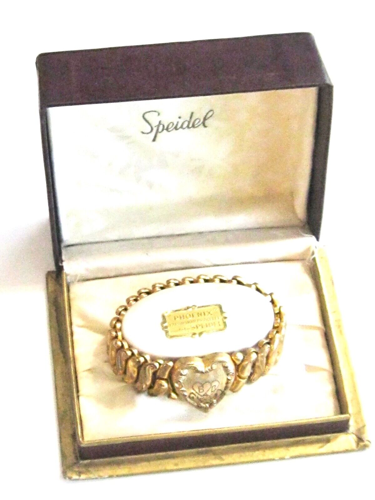 SPEIDEL PHOENIX 1946 1940'S WWII SWEETHEART EXPANSION HEART