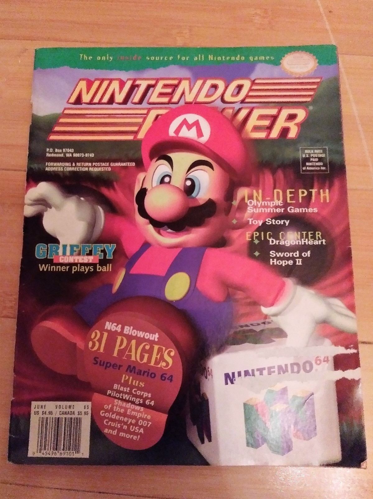 NINTENDO POWER VOLUMES 85 86 87 89 90 91 WITH POSTERS INTACT!