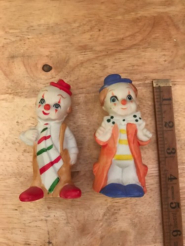 Vintage Lot Of 2 Sophia- Ann Clown Figurines