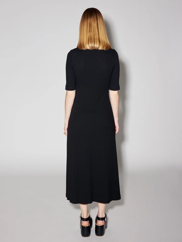 Pre-owned Rosetta Getty Polo Dress Black Size Medium