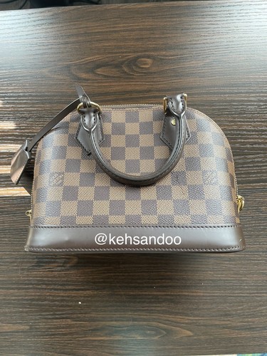 Louis Vuitton LV Alma BB Damier Ebene Canvas Preloved LikeNew Used Original