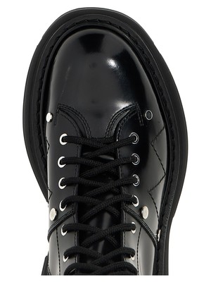 Pre-owned Alexander Mcqueen Tread Sole High Desert Boot In Black