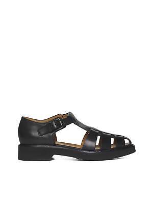 Pre-owned Church's Sandals 38 It In Black