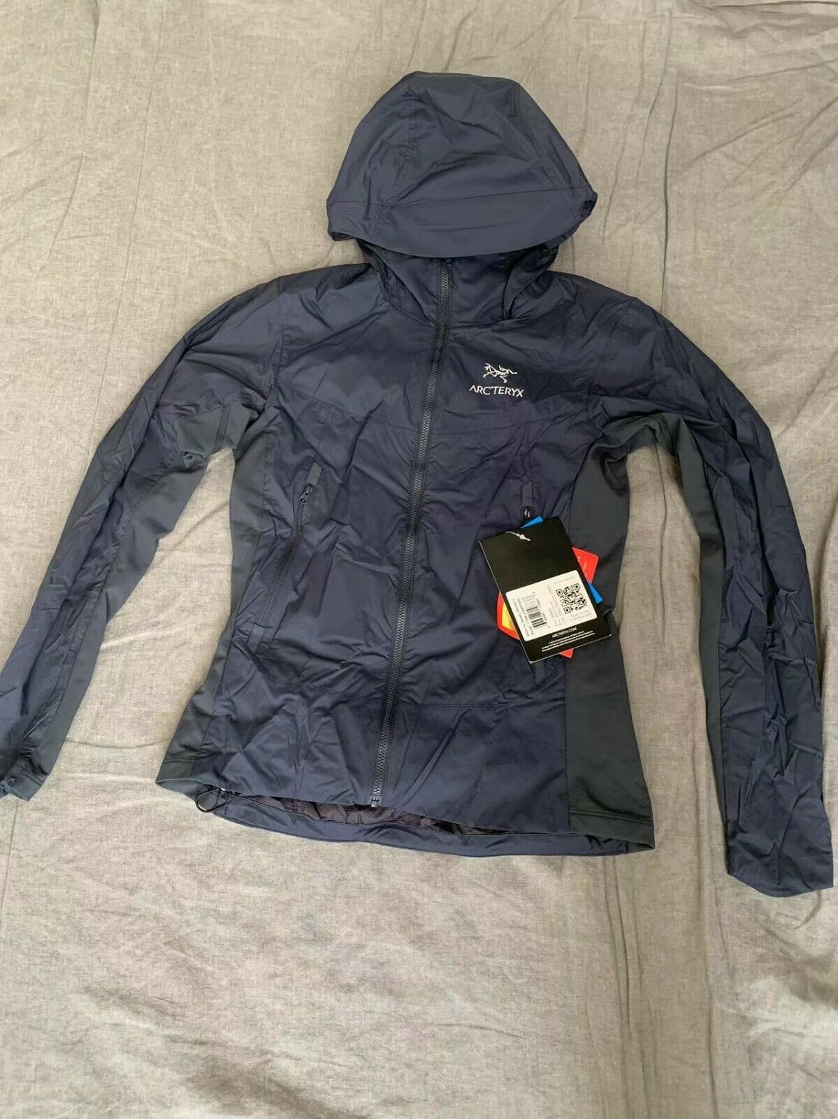 Pre-owned Arc'teryx Arcteryx Atom Ls Hoody Jacket Womenssize:xsblack Sapphire In Black Sapphire