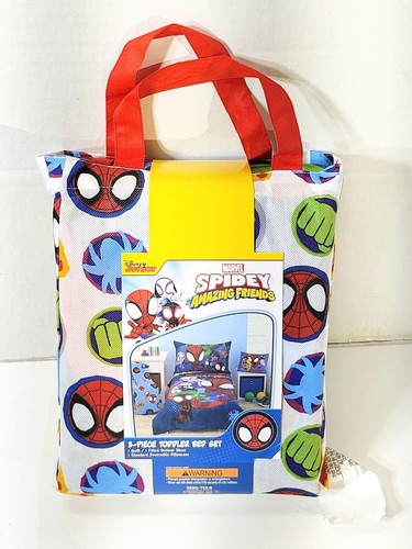 Marvel Spidey Let's Swing Blue 3-PC Toddler Bedding, Comfort