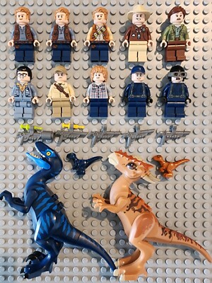 Lego Jurassic Park World Minifigures Lot and Accessories