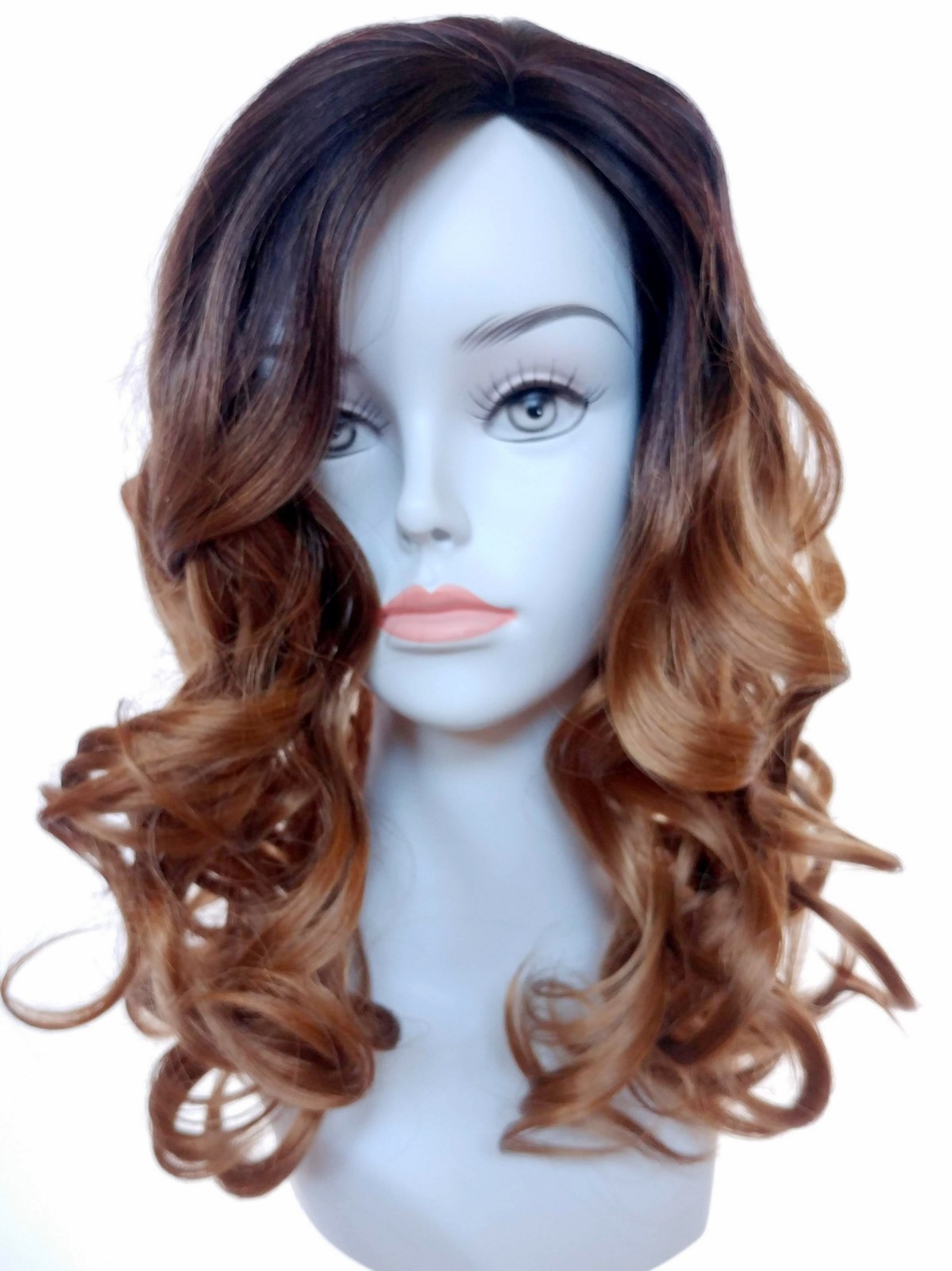 Mid Length Wig W Loose Spiral Curls Gypsy Fashion Style Curly Wig
