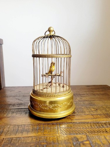 Automaton Brass Wind Up Music Box