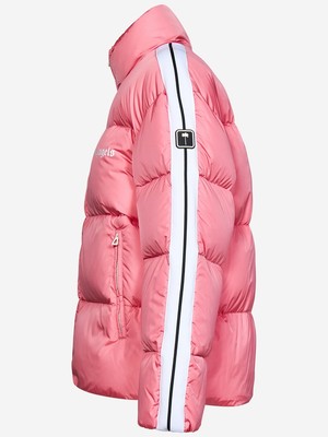 Pre-owned Palm Angels Classic Track Padded Jacket In Pink