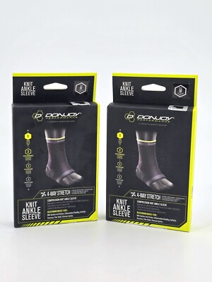DonJoy Knit Ankle Sleeve Compression  MEDIUM LEFT / RIGHT 2 Packs 