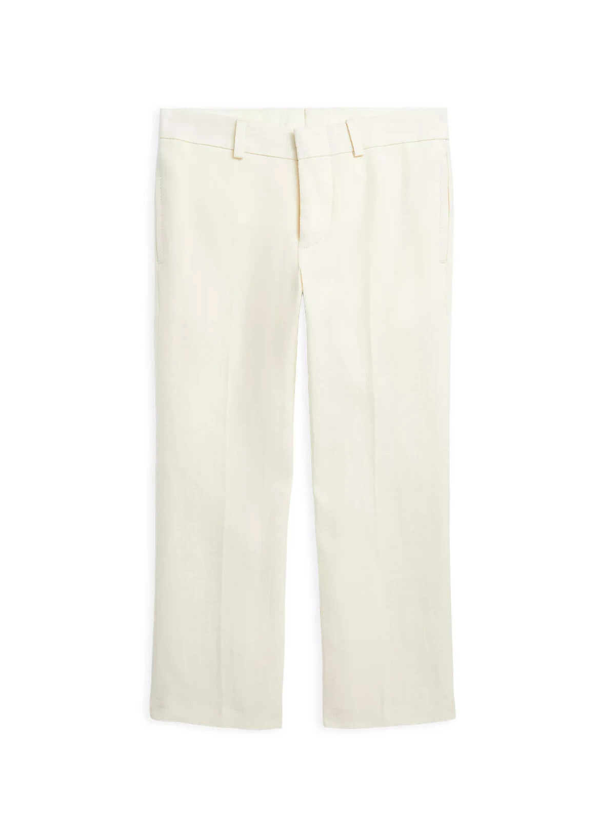 Lauren Ralph Lauren Straight Leg Linen Dress Pants Little Boys' 5/22.5'' White - Picture 1 of 17