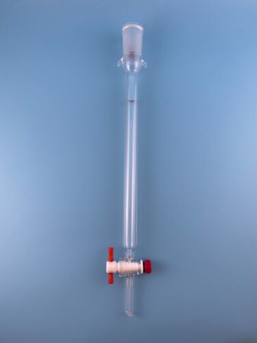 Glass Chromatography Column 1.7 cm O.D. 25 cm Body Length 24/40 joint w/ Hook