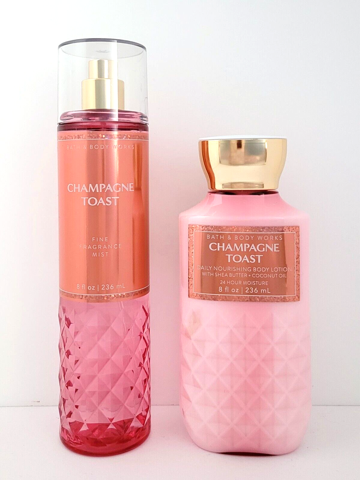 Bath & Body Works CHAMPAGNE TOAST Fragrance Mist & Body Lotion Set of 2 New