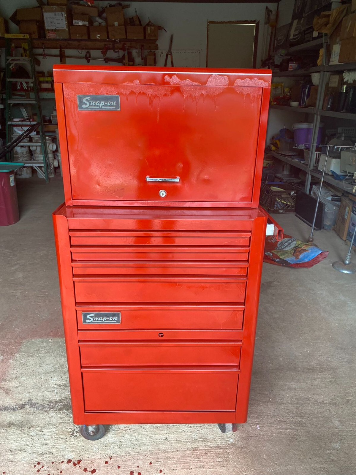 スナップオン工具箱　KRA-380H 1992年製Made in USA Vintage Snap On KRA-380 Roll Cart 7-Drawer Bottom Tool Chest