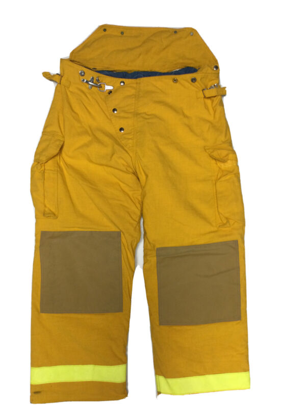 40x31 Chieftain Yellow Firefighter Turnout Pants BARELY USED P1328