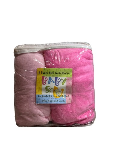 FULL CRIB SIZE- Baby & U Super Soft -  Light Pink & Med Pink