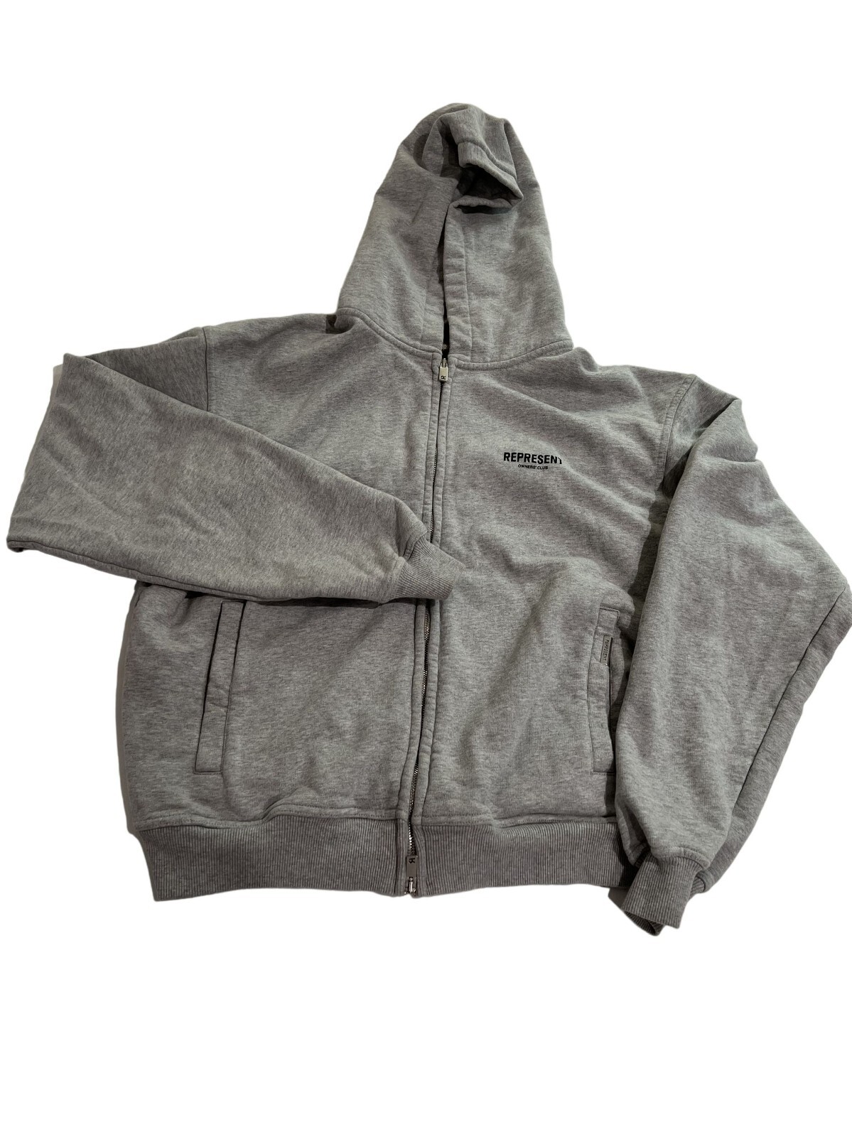 Represent Owners Club Zip Hoodie in Ash Grey | eBay