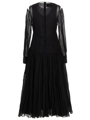 JIL SANDER JIL SANDER PLEATED SKIRT DRESS