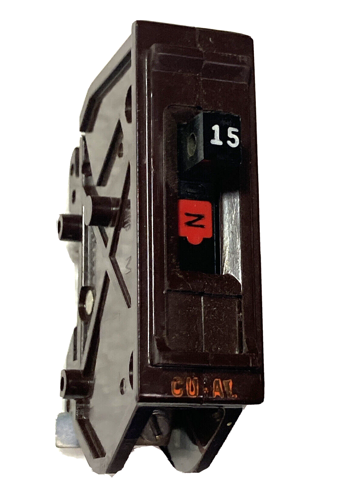 Wadsworth A115NI 15 Amp “15” On Handle 1P METAL FOOT Circuit Breaker A15 A115