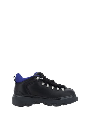 Pre-owned Burberry Trek Ankle Boots In Black