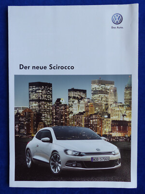 VW Scirocco MJ 2008 - Poster Prospekt Brochure 02.2008