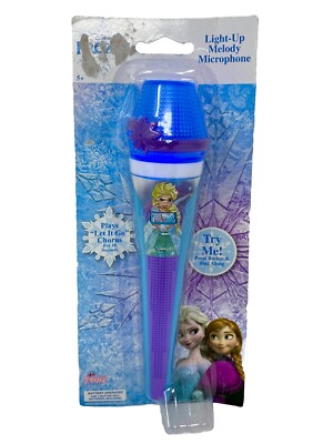 Frozen Kids Toddler Toy Microphone Light up And Plays ''Let It Go'' Chorus New