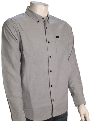 

Рубашка на пуговицах RVCA Thatll Do Stretch LS — Pavement — новинка, Grey