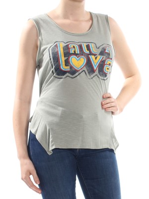 

JESSICA SIMPSON Womens Green Linnie Graphic Scoop Neck Junior, Зеленый