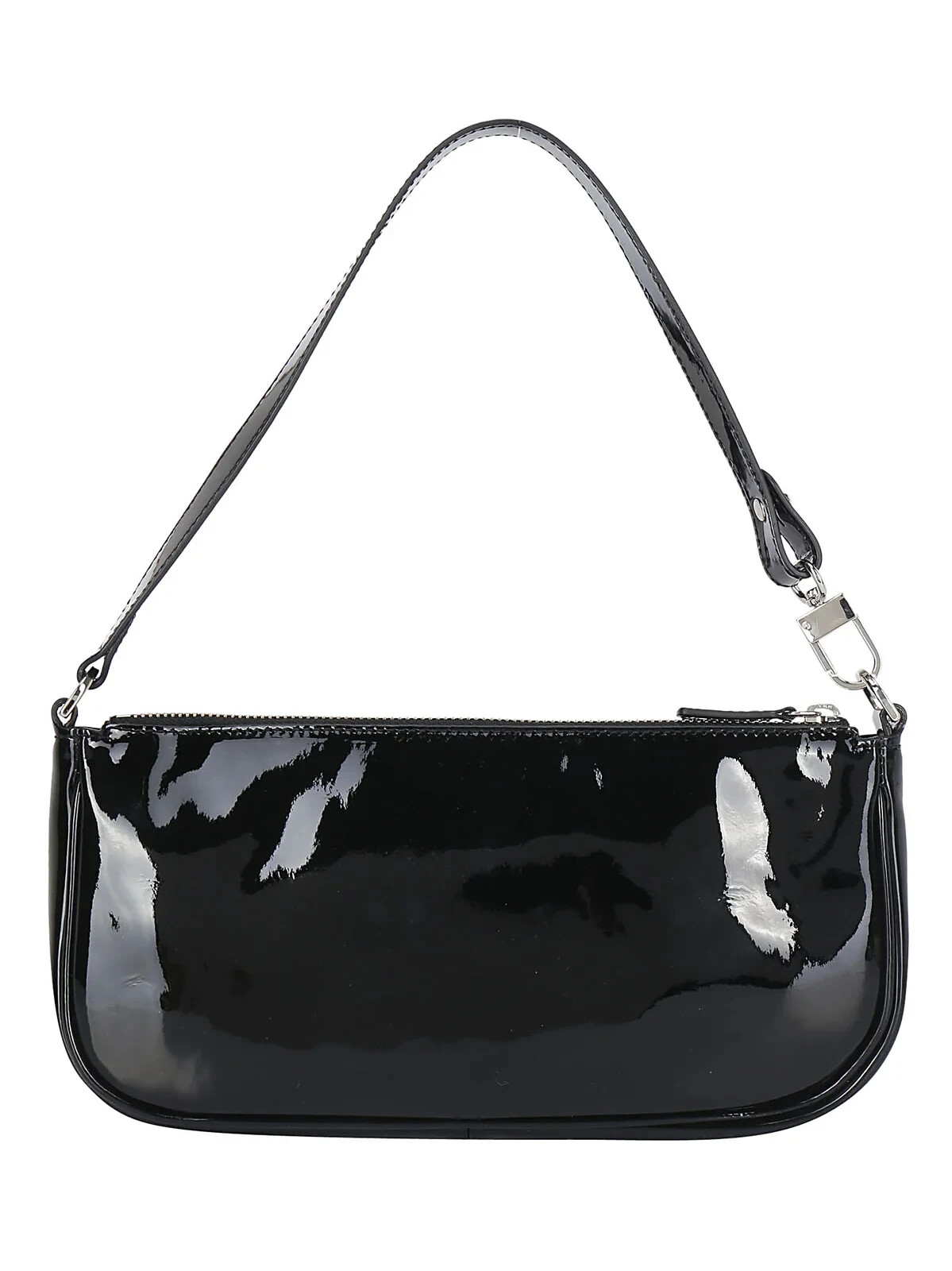 By Far L120117 Womens Black Patent Leather Rachel Shoulder