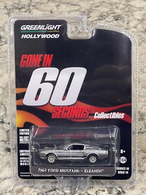 Greenlight Gone in Sixty Seconds 1967 Custom Ford Mustang  Eleanor  1/64