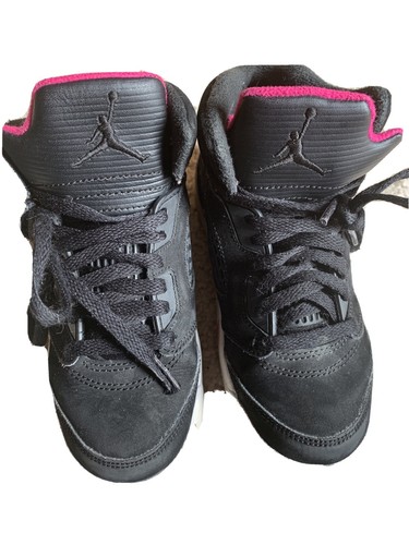 jordan retro 5 black deadly pink